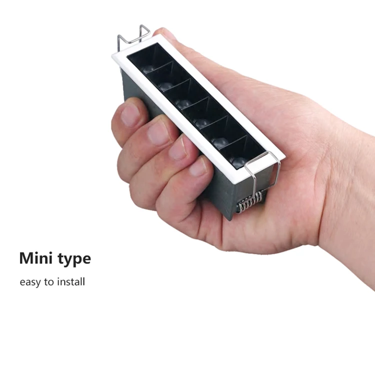 Allway Laser Blade Aluminum Fixture Black Reflector Indoor SMD 2W 4W 10W 20W 30W LED Recessed Linear Down Light