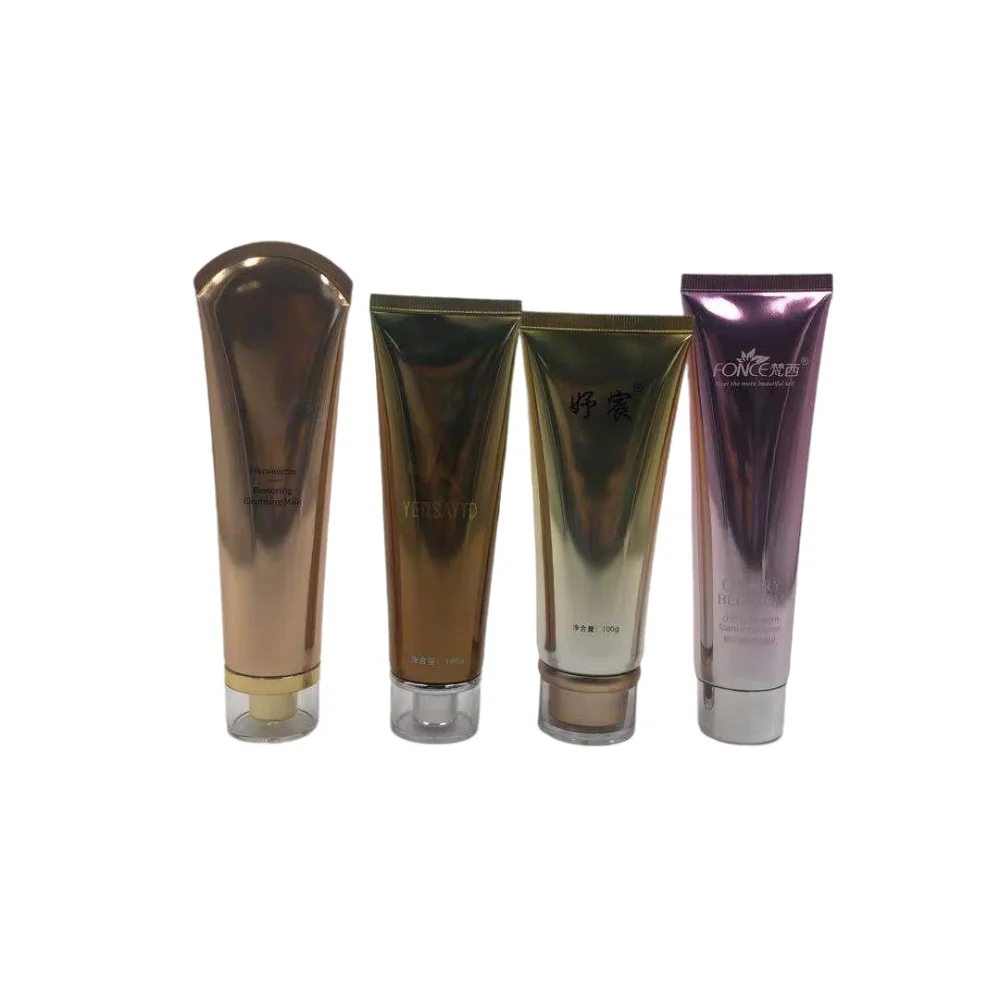empty 100ml plastic tube flip cover face wash cream soft tubes packaging for cosmetics