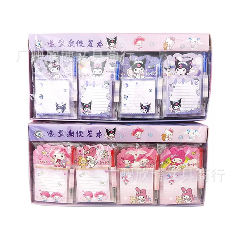 New cartoon coloring page memo pad with pen, small notebook, portable handbook notepad, student prizes