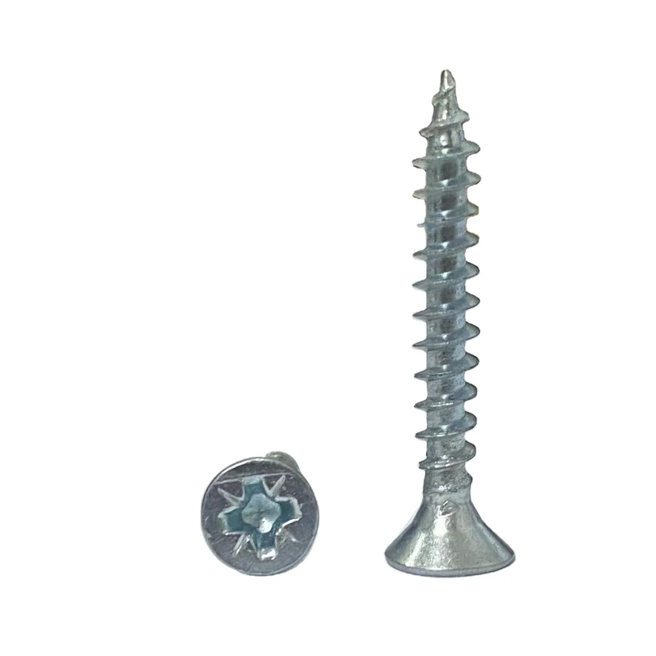 Chipboard screws color zinc plated screws  self tapping screws  full/half  thread pozi drive CSK