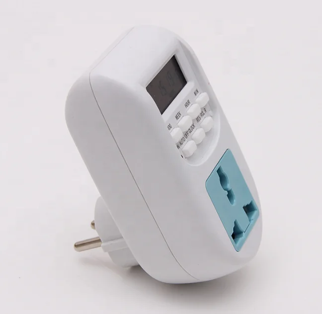 ЕС Германия набор универсальных торцевых таймер ЖК-дисплей цифровой дисплей время переключатель AL-06 штепсельную вилку в центре сообщений в течение 24 часов, таймер