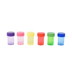 Small Capacity  Inner Liner 13dr pharmacy With Screw Flip Top amber vials Plastic Jars