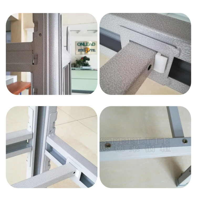 wholesale New design steel double decker single size Good quality heavy duty steel bunk bed