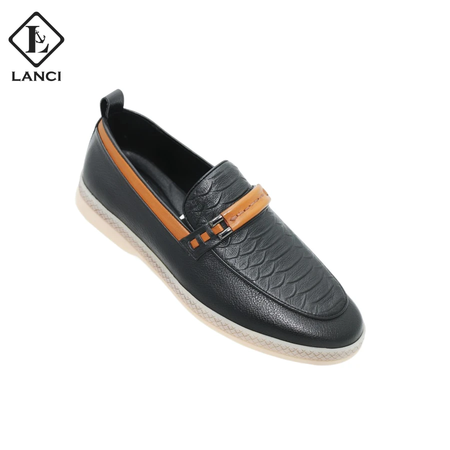 LANCI 2023 shoes manufacturer company Leather Shoes For Men handmade Custom casual shoes leather luxury for men