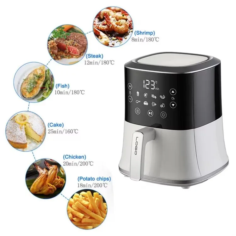 Multifunctional oil-less water digital machine Control air electric deep fryer for home and hotel use