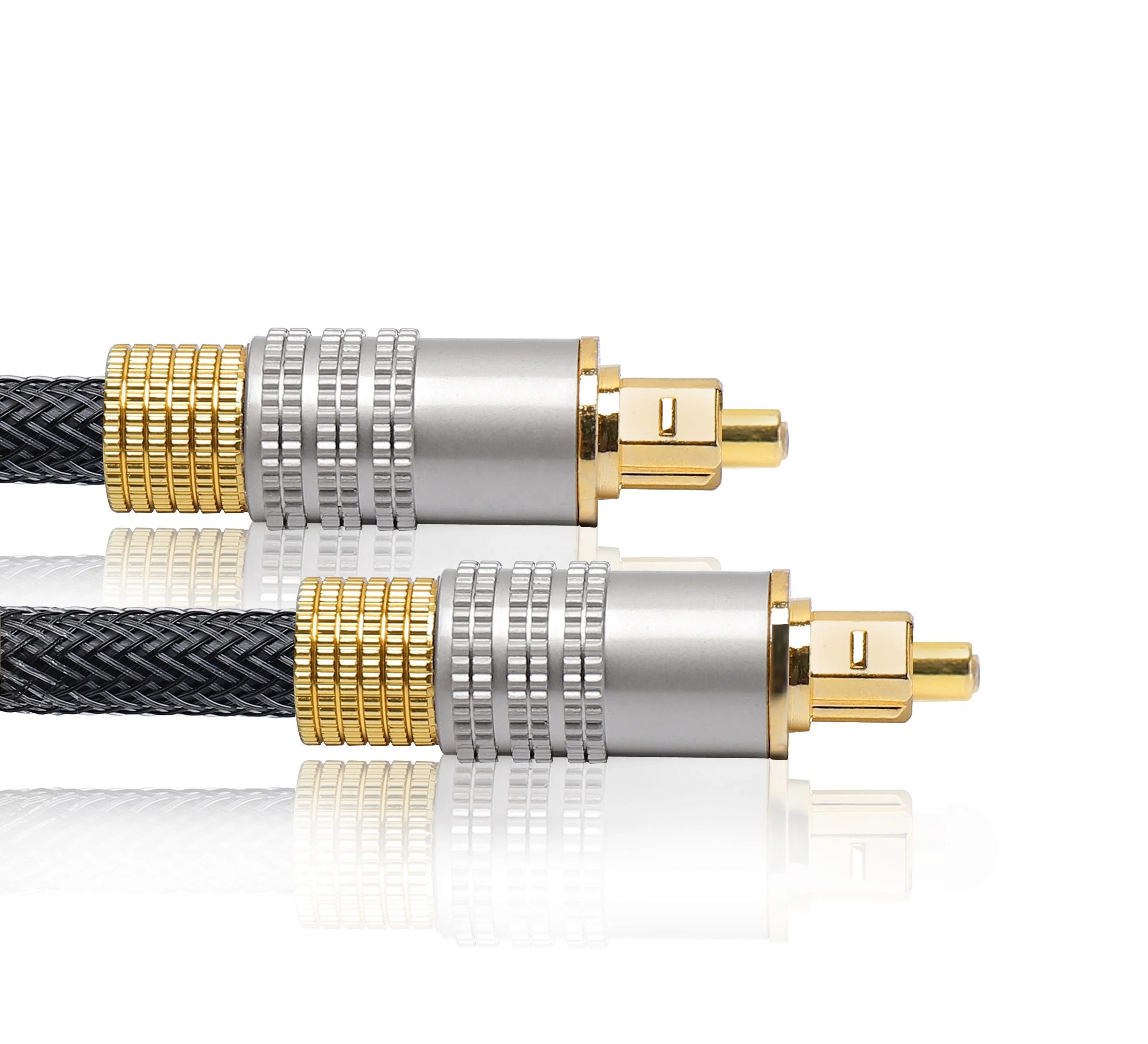  RTC Hifi Цифровой оптический аудио кабель Toslink к Toslink(S/PDIF) позолоченный с цилиндрической металлической оболочкой 2 м/6 футов Оптический