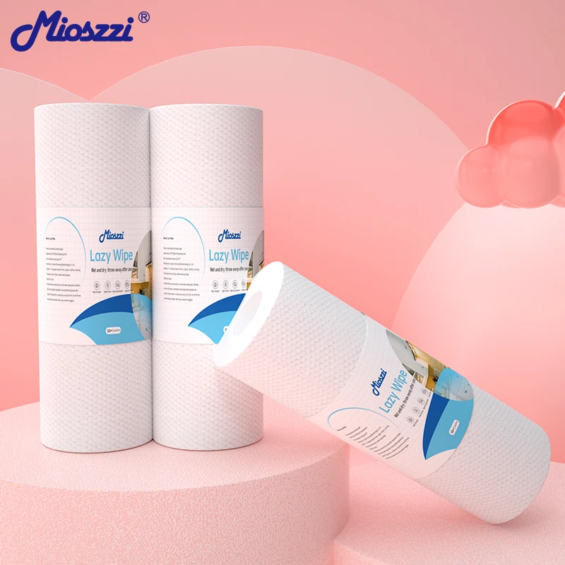 Cleaning Kitchen Roll Paper Towel Big Roll Lazy Clean Rag with Kitchen Disposable Wave Tissue Paper