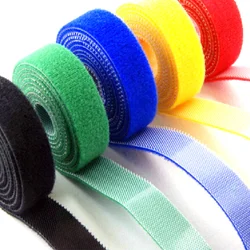 Custom Self Adhesive Tear-able Back To Back Wire Tie Curtain Plant Fixed Binding Hook And Loop Belt