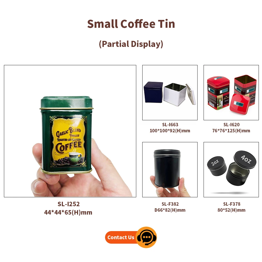 Custom Printing Tinplate Jar Storage Container Drum Shaped Metal Box Packaging Empty Coffee Bean Tin Can Package For Coffee