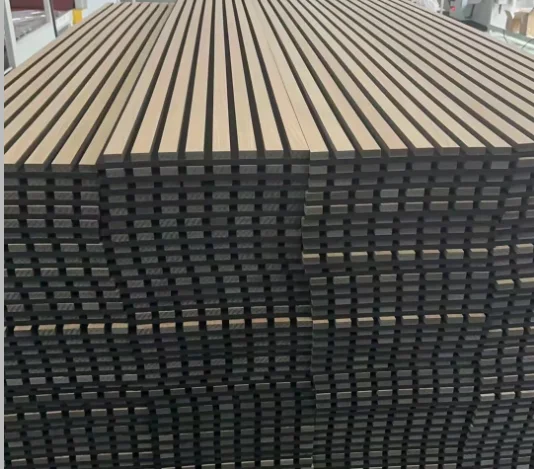 acoustic panel studio groove wall decals mount ceiling sheet hexagon pet acoustic panel natural oak cladding soundproof material