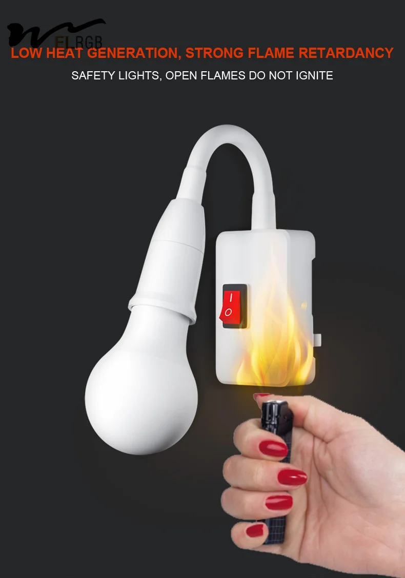 LED night light bedside wall lamp socket type plug-in with switch bedroom super bright lighting room lamp