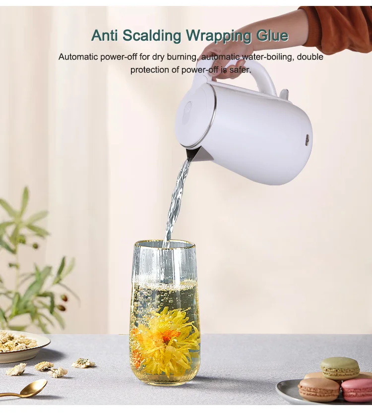 Electric kettle 1.8L. Beautiful and elegant design, non-slip handle