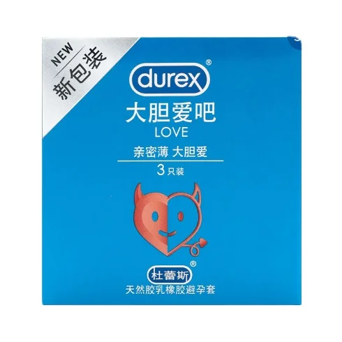 Durex Condom Bold Love 3 Intimate Passionate Thread Ultra Thin Thermal Condom Adult Family Planning Supplies
