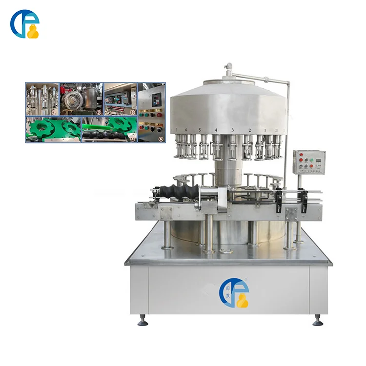 High Efficiency 12 18 24 36 Heads Automatic wine rotary filling machine whisky plastic bottle drinks filling machine equipment