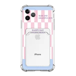 New arrival popular card bag pink phone case for iphone 13 14pro max 14pro designer phone case