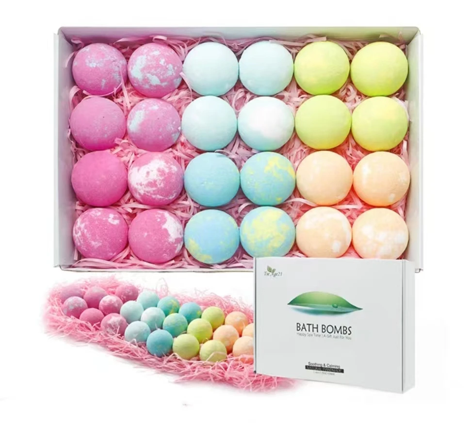 Bath Bombs Gift Set , Shea&Mineral Sea Salt Dry Skin Moisturize, Perfect for Bubble Spa Bath.Her/Him,girlfriend
