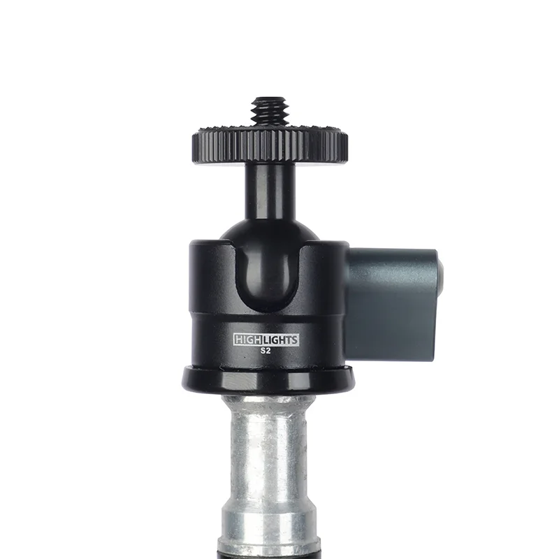Perfect Quality Aluminum 1/4 Inch Threaded Hole Base Interface Ball Head For Tripod Monopod
