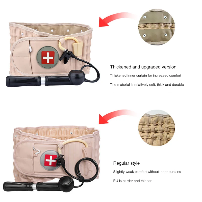 Thickened version of the inflatable lumbar belt elderly health care products lumbar disc lumbar spine traction devicev