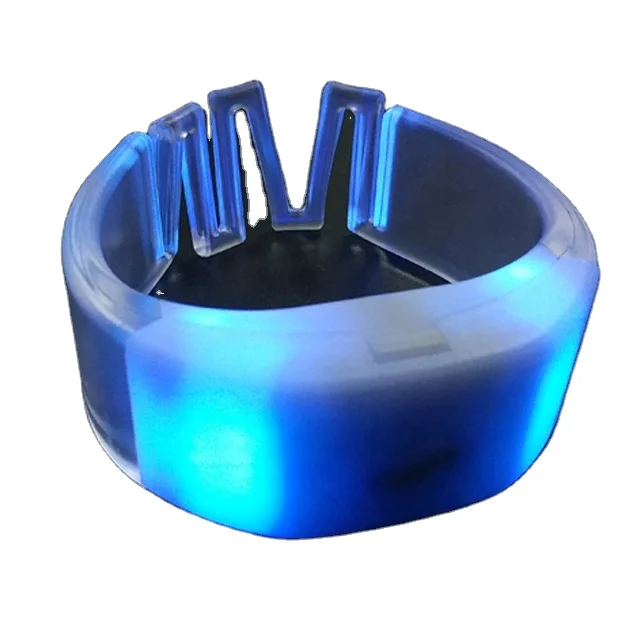 Светящийся светодиодный силиконовый радиоуправляемый браслет для концертных вечеринок