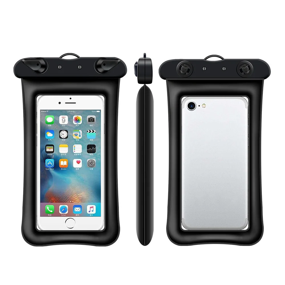 Floating Inflatable Bag Mobile Phone Waterproof Bag High Sensitivity Touch Screen Waterproof Mobile Phone Case Large Mobile Phon