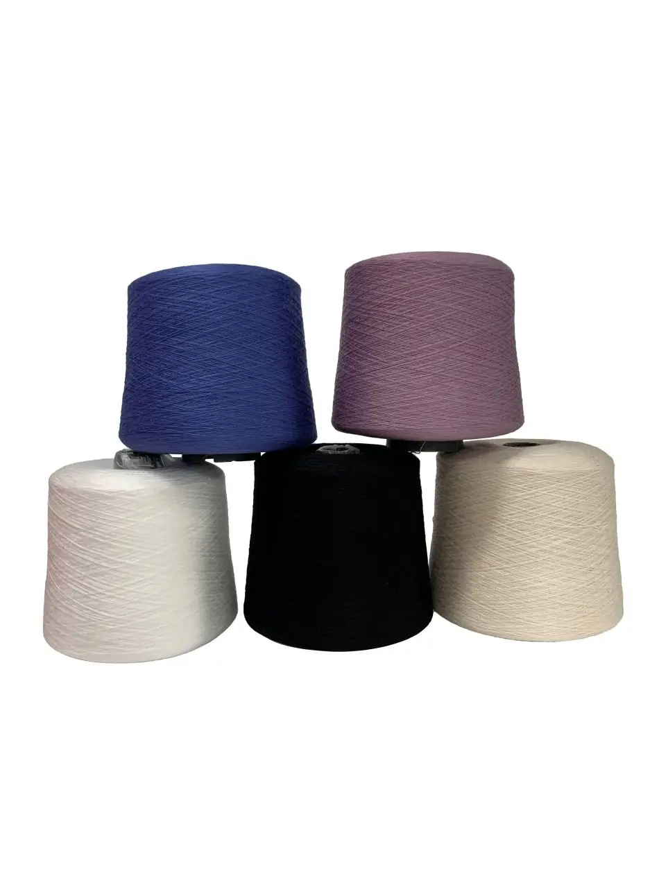 in stock for knitting sock 28s 2 polyester viscose nylon yarn cones