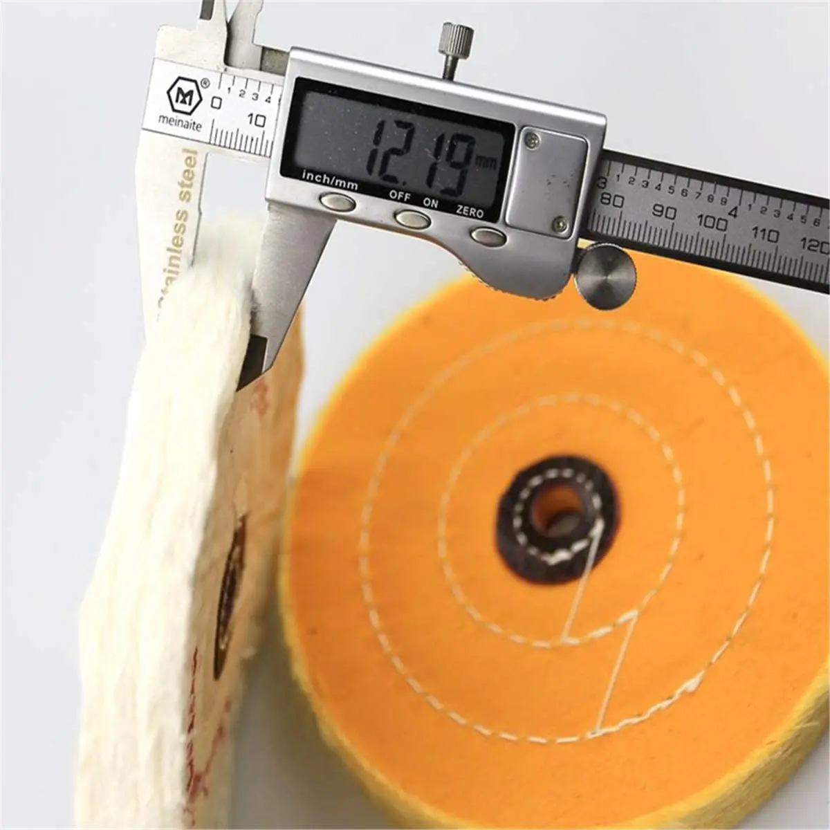 GLORY abrasive yellow leather muslin cotton cloth buffing wheel for polishing jewelry