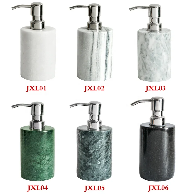 
Luxury Natural Stone Bath Accessories Bathroom Set Marble Bath Ware Liquid Oval Soap Dispenser Soap Tray Dishes 