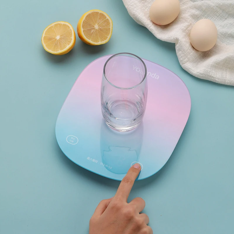 Электронные весы белая кухонная стеклянная платформа закаленное ROHS цвет материала происхождения цифровой тип домашнее Место модель Homeleader