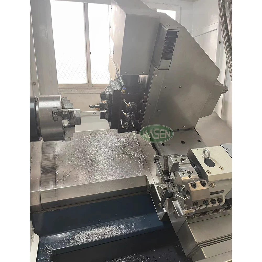 Factory Supply Attractive Price TCK6350 4+4 living tools Cnc Lathe Machine Lathe Slant Bed CNC Lathe