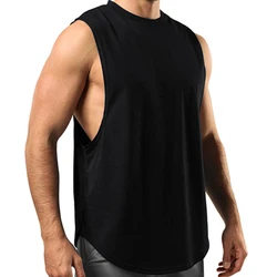 Mens Gym Singlet Workout Sleeveless T shirt Fitness Men Training Tank Tops