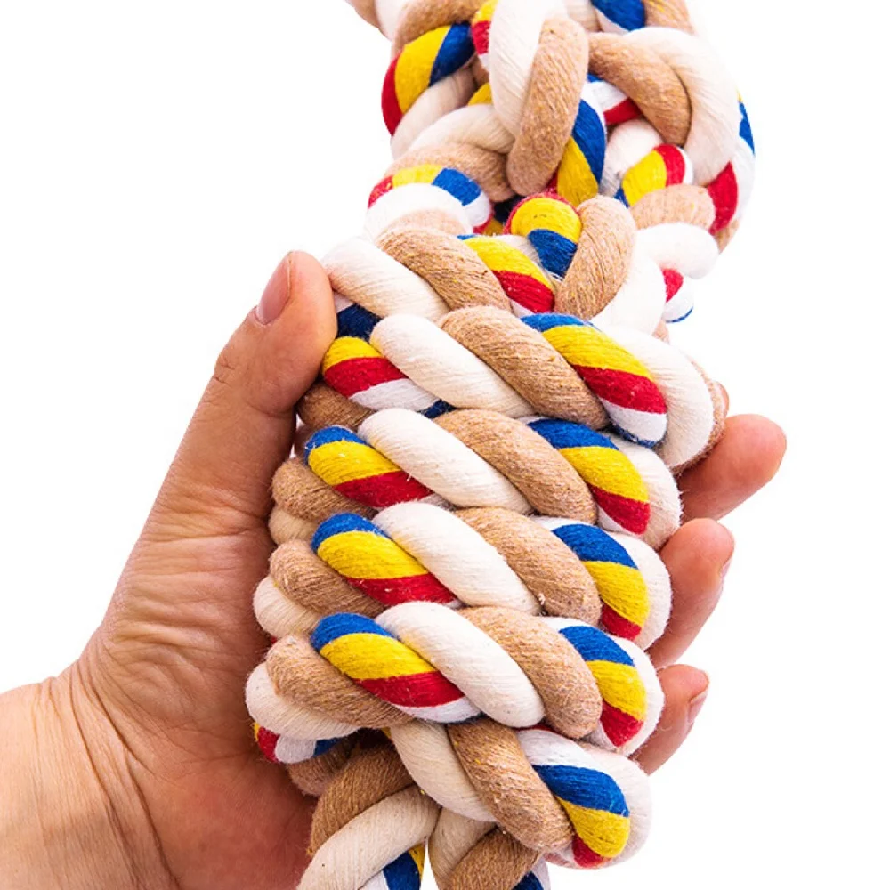Durable dog chew toy pet chew rope cotton rope