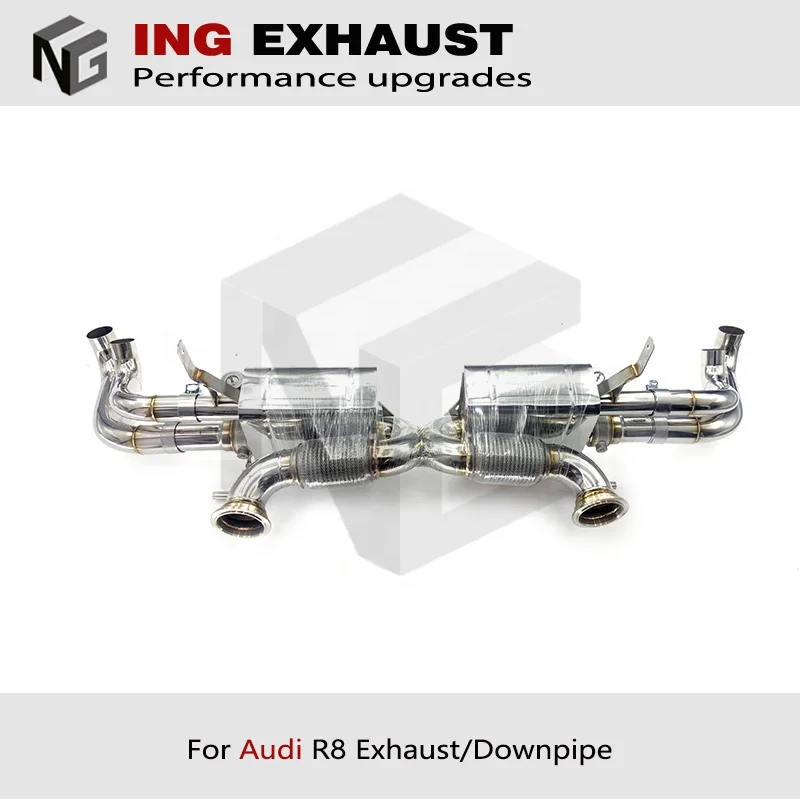 ING Factory direct sales For Audi R8 Catback 2011+ 4.2 5.2 V8 V10  stainless steel Catback Exhaust Valve discount event