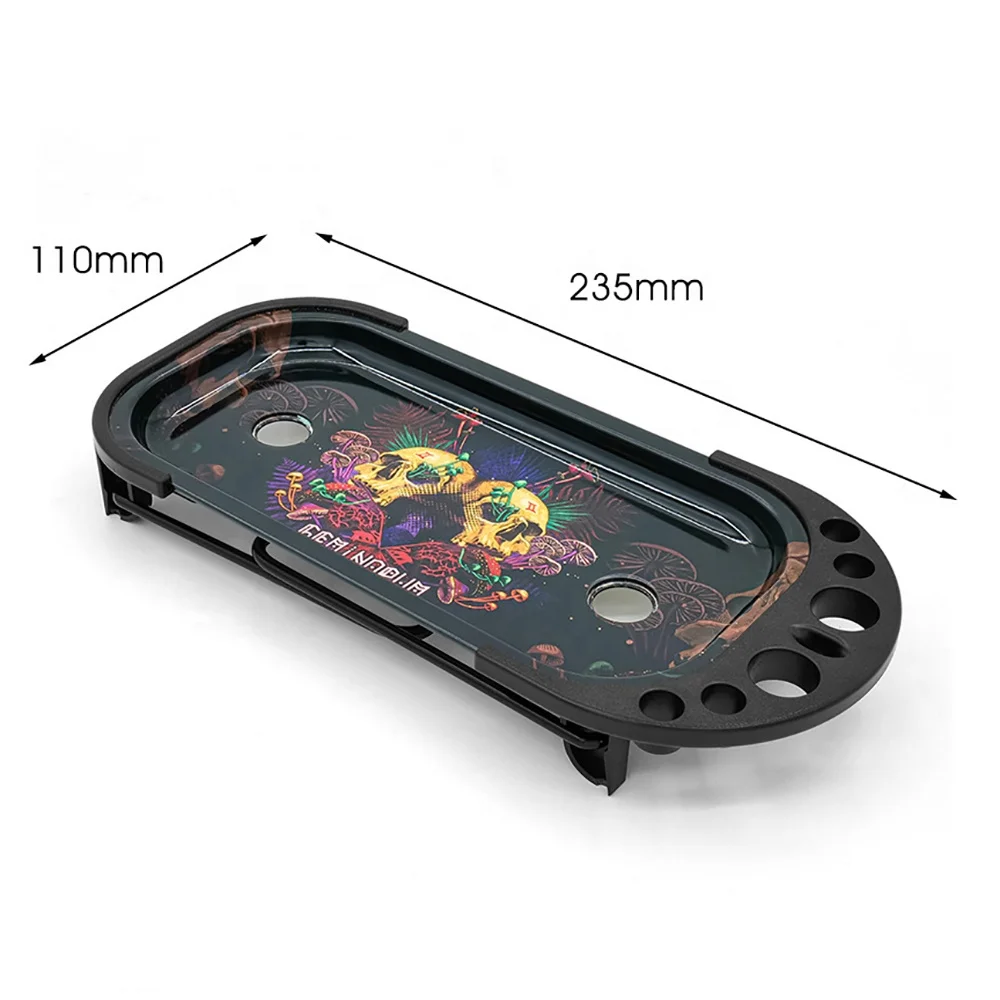 Оптовая продажа новый набор многофункциональных лотков 9 в 1 из оловянного металла для заправки рупорных трубок наполнителей сигар с отверстиями