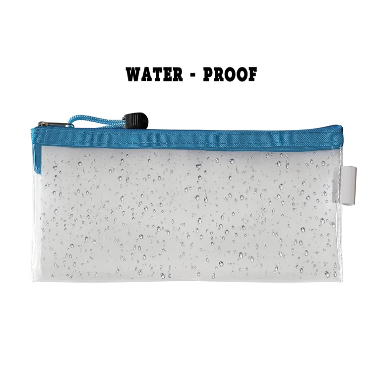 Factory low price pvc plastic stationary products personalized transparent pencil bag custom pencil case