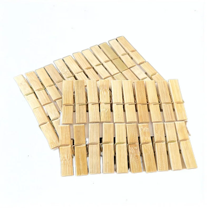 Bamboo Sock and Clothes Clip Flexible Laundry Clothespin for Kitchen Living Room Quilt Bag Food  Tool Use
