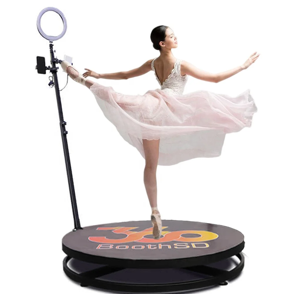 wireless 3d ringlight selfie dslr roaming rotating circle 360 spin photobooth video booth trackstar 360 photo booth machine