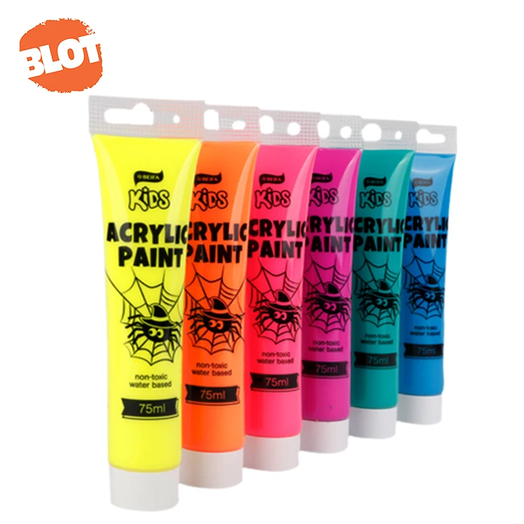BLOT BRPT800020 75 ml Apple Barrel Bright Neon Color Acrylic Paint Bulk Set As A Gift