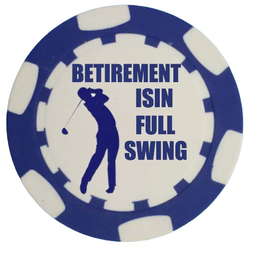 Golf Gift Accessories Plastic ABS Clay Blank Poker Chip Set For Magnetic Divot Tool Custom Golf Logo Ball Marker With Metal