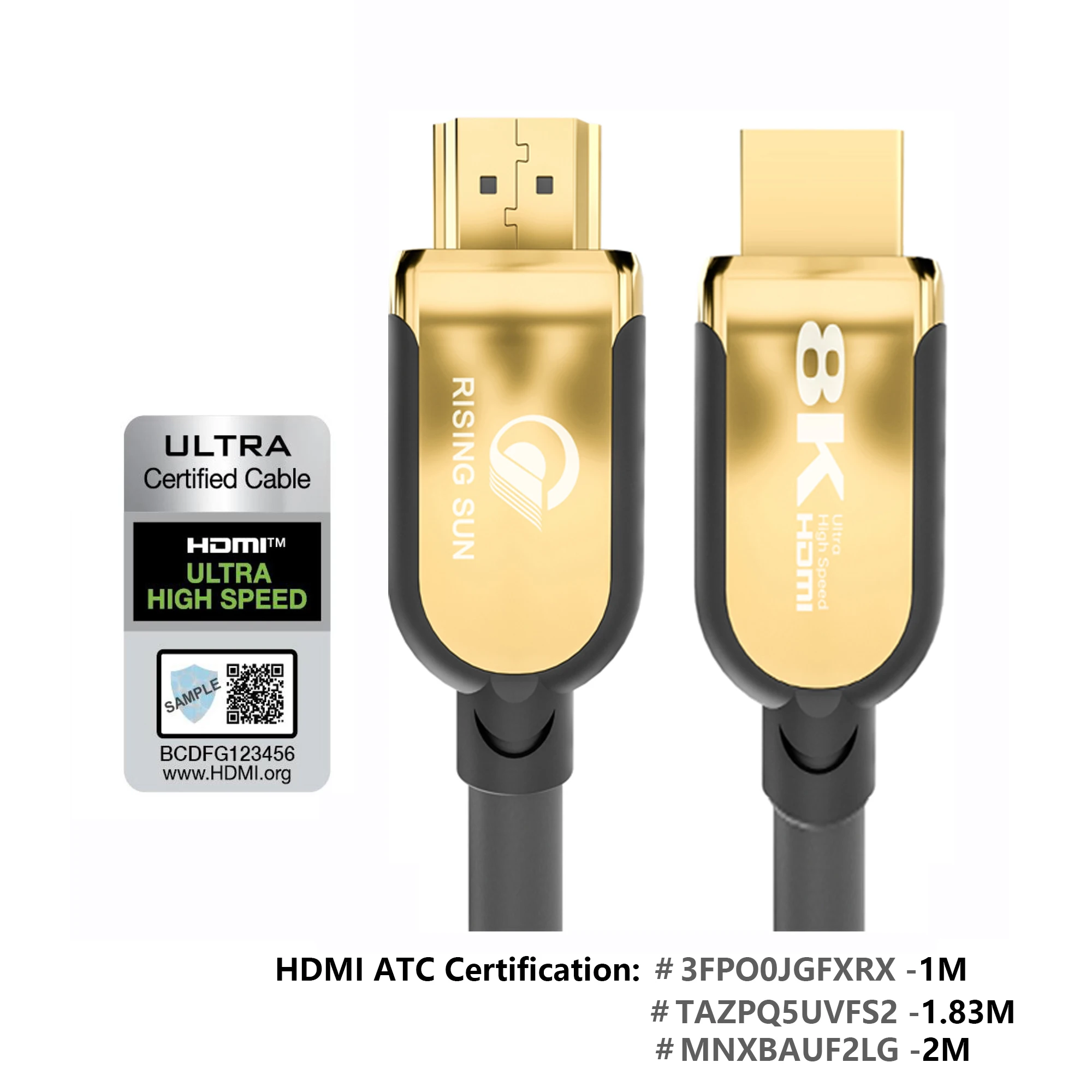 Позолоченный кабель 3D 8K 48 Гбит/с 4K HDTV PS5 1 м 5 8 2 3 HDMI с