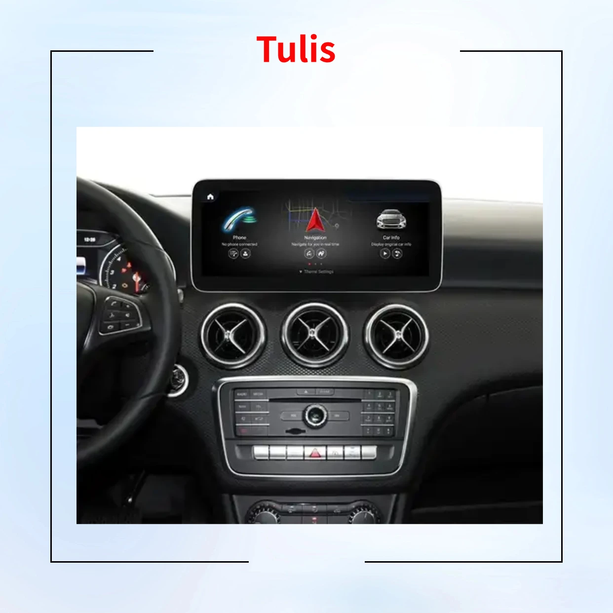 Tulis Android 13 Car DVD Player for Mercedes Benz A Class GLA CLA 2012-2018 NTG4.5 NTG5.0 GPS Navigation Carplay Wifi 4G Radio