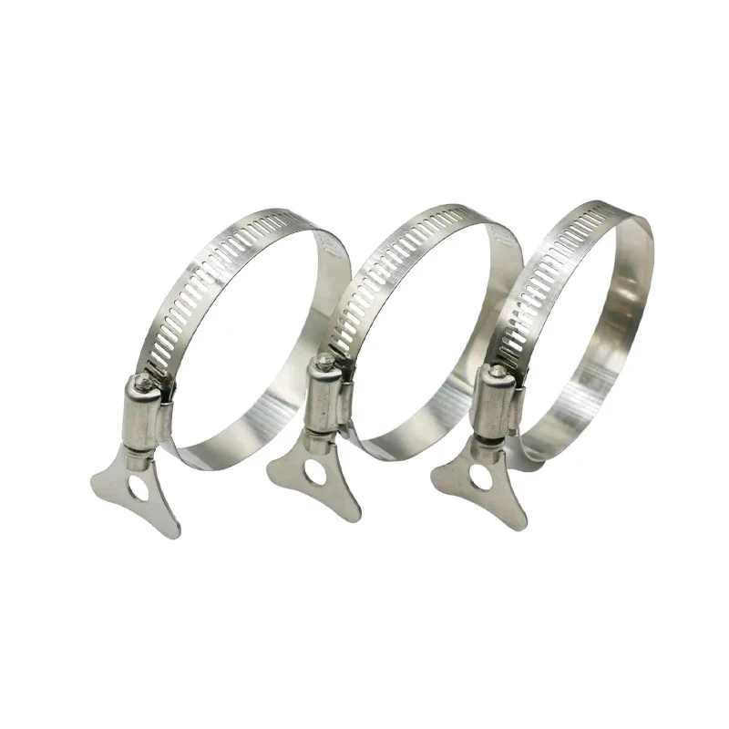 304 Stainless Steel 8 Inch Hydraulic Fire Double Bolt Hydraulic Brake Hose Clamp