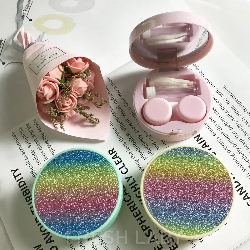 Чехол для контактных линз радужного цвета Liangguo Fresh Lady