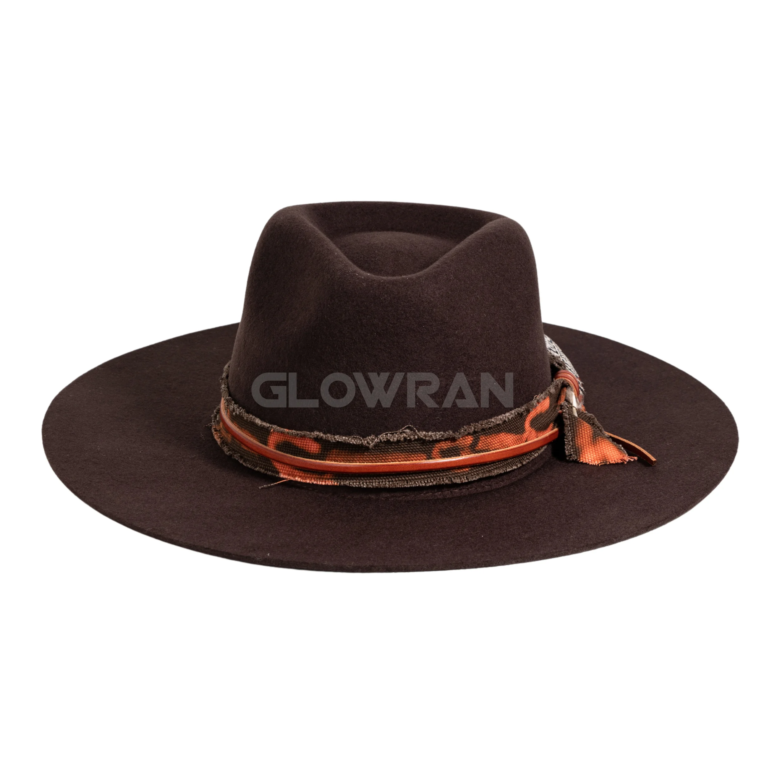 Glowran 2024 New Design Fashion Style 100% Australian Wool Fedora Men In Stock