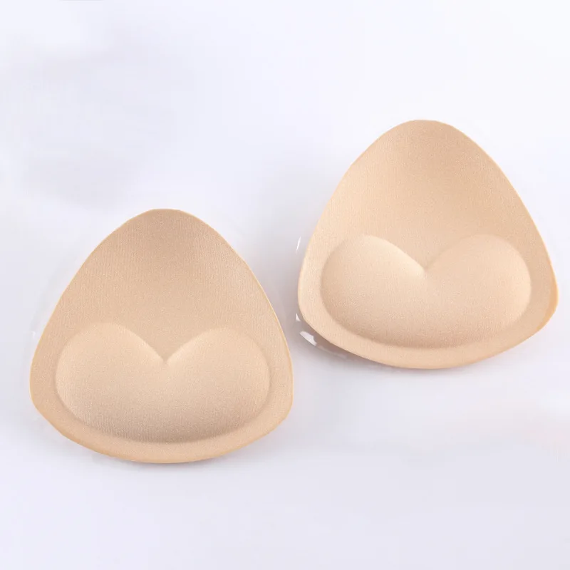silicone bra pad heart shape bra insert breathable invisible push up silicone bra padded