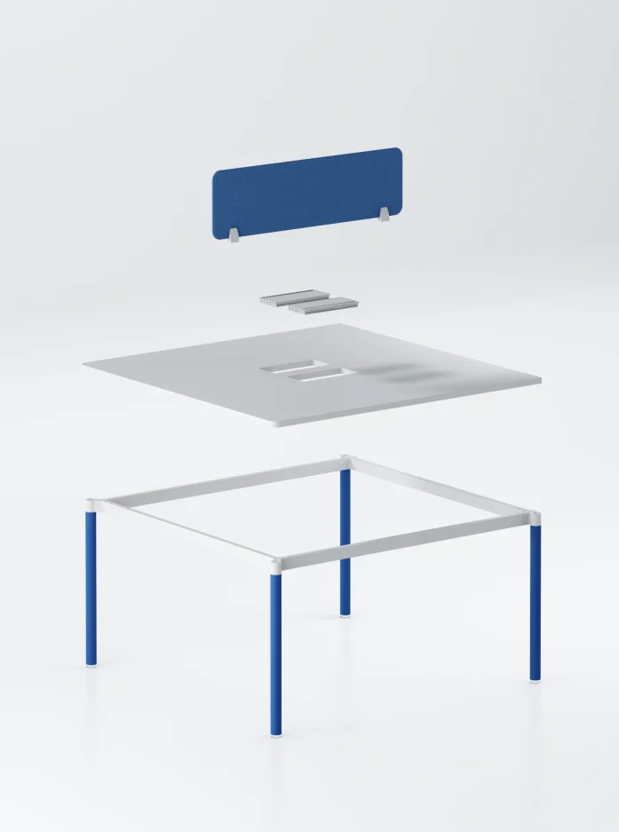 Guangzhou Factory Furniture Hardware Office Table Leg Metal Office Table Desk Workstation