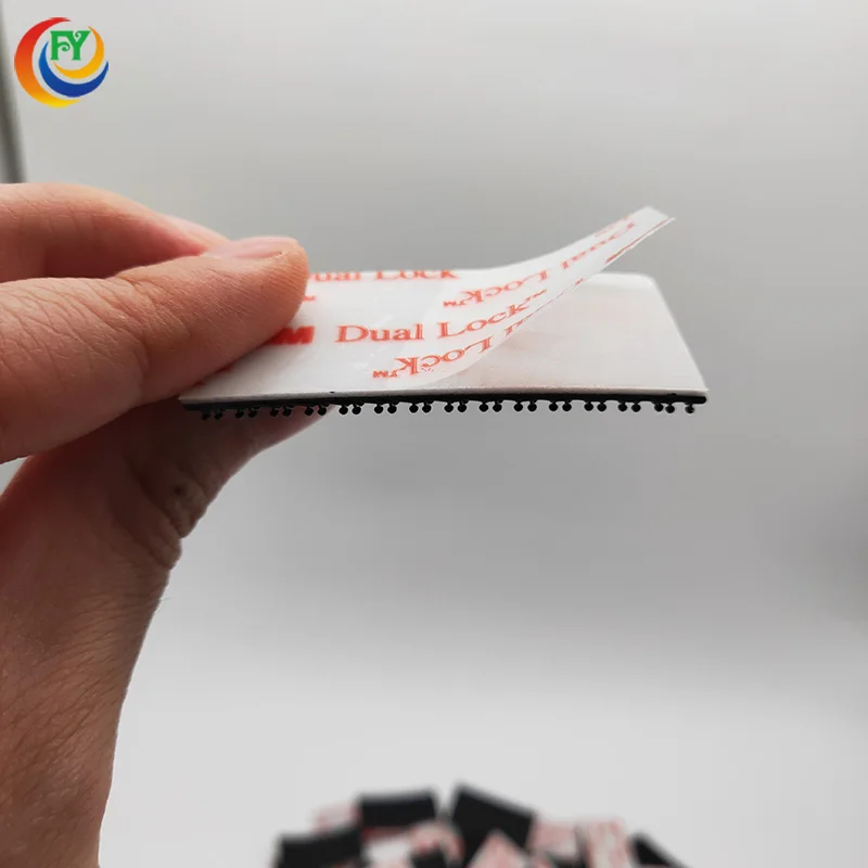 3M SJ3550 1 x 2 inch Dual Lock Recloseable Tape Black Adhesive Fastener