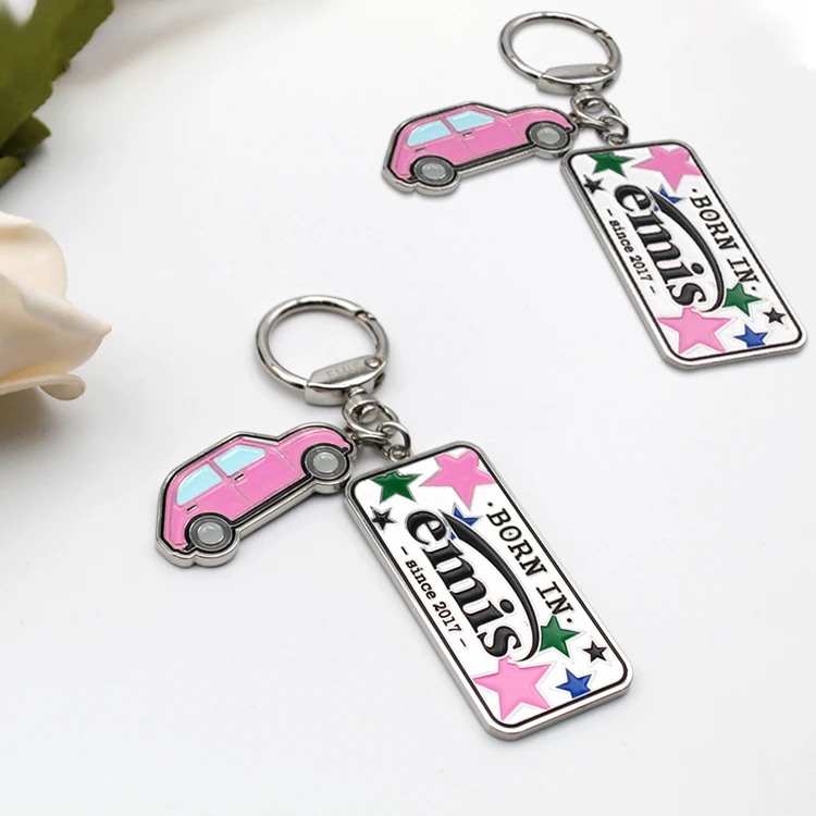 Favorite Teacher Keychain Stainless Steel Cartoon Iron Customized Souvenir Round Car Silver Plating Color Metal Key Chains