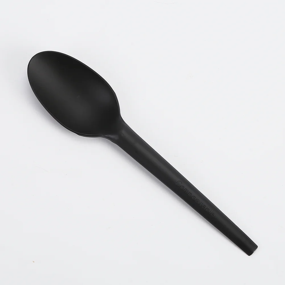 Single Use Disposable Plastic Knife Fork Spoon PLA cutlery Set For Fast Food Biodegradable Utensil