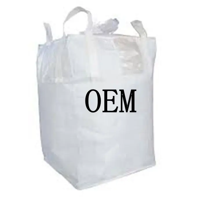 EGP hotsale top open flat bottom yellow pp woven big bag fibc bags firewood packaging bag from China factory
