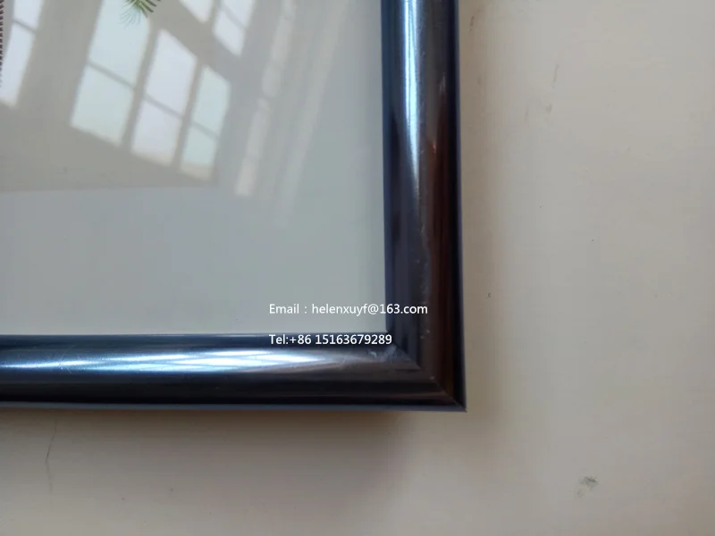 Fine workmanship factory made glass plastic photo frame 10X15 13X18 18X24 15X20 21X29.7 30X40 40x50 CM picture frame